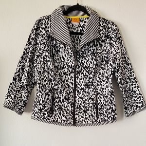 Ruby Rd. Leopard Print Women's Jacket‎ Cotton.